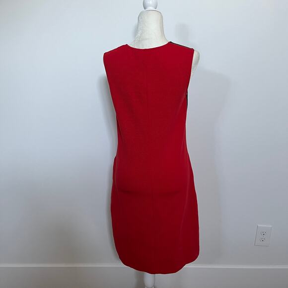 Boden Edwina Ottoman Shift Dress Ribbed Knit Color Block Workwear Crew Neck Sz 8 - Picture 4 of 6